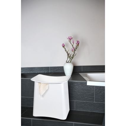 WENKO 22949100 - Kruk WING 45x48 cm wit/zwart