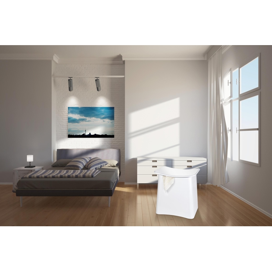 WENKO 22949100 - Kruk WING 45x48 cm wit/zwart