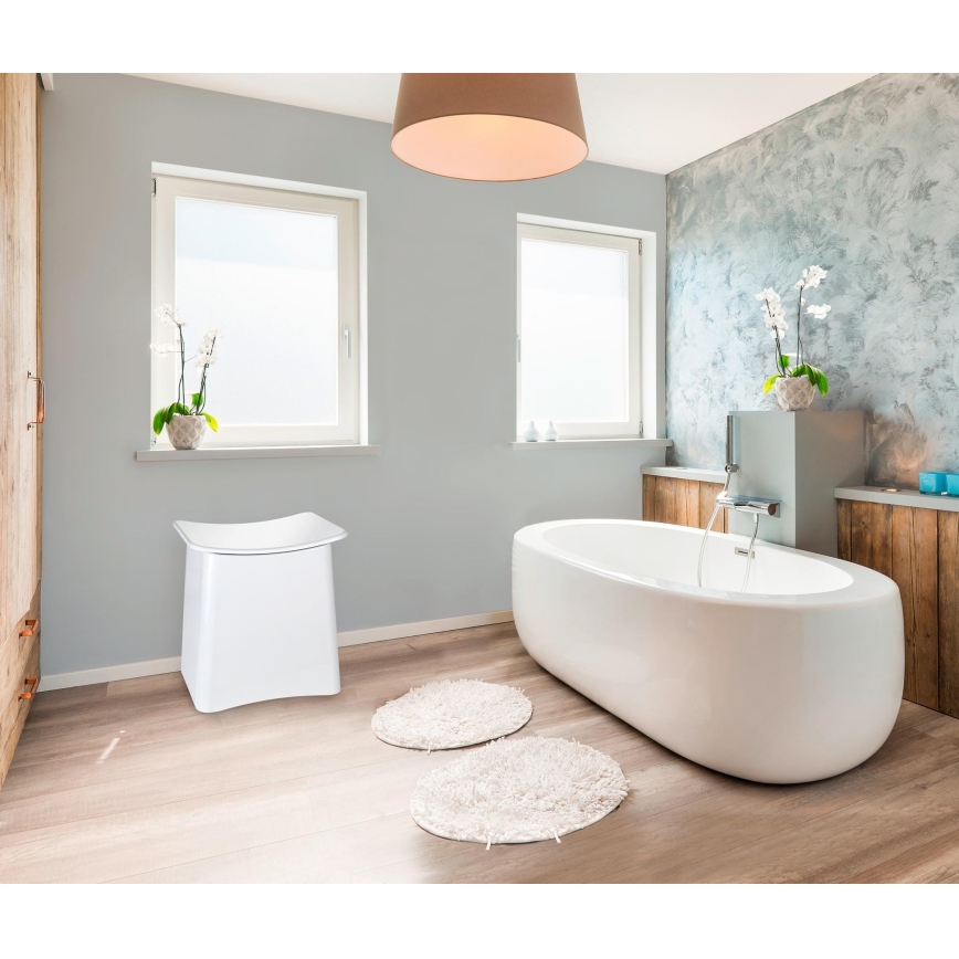 WENKO 22949100 - Kruk WING 45x48 cm wit/zwart