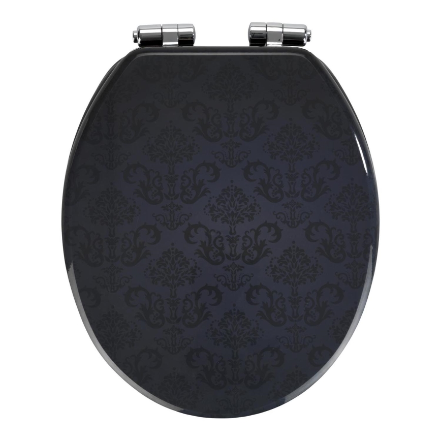 WENKO 22977100-WC-bril BELLEVUE 35,5x42,5 cm antraciet/zilver