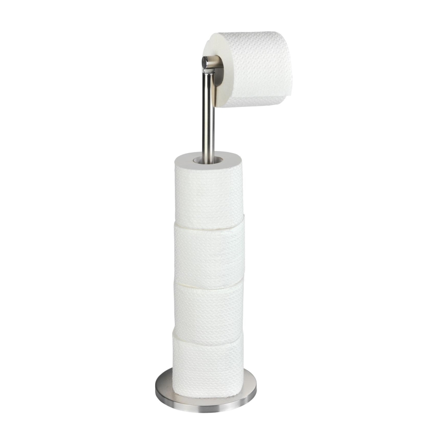 WENKO 22985100 - Toiletrolhouder 21x55 cm roestvrij staal/zilverkleurig