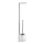 WENKO 22989100 - Toiletborstel AVOLA 13x70 cm roestvrij staal/wit/zilver