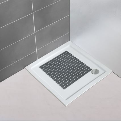 WENKO 23125100-Douchemat ARINOS 54x54 cm grijs/grijs