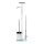 WENKO 23364100 - WC-borstel DEBAR 21x70,5 cm RVS/satijn/wit
