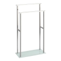 WENKO 23438100 - Handdoekenstandaard DEBAR 20x83 cm RVS/satijn/wit