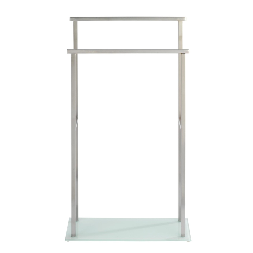WENKO 23438100 - Handdoekenstandaard DEBAR 20x83 cm RVS/satijn/wit