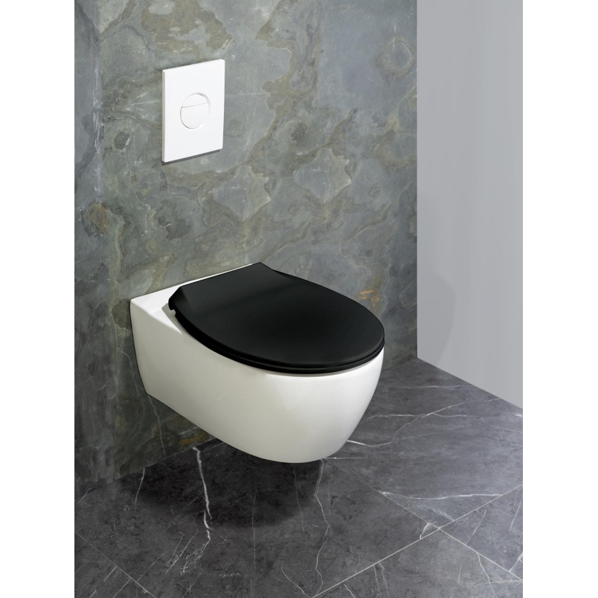 WENKO 23443100 - WC-bril KOS 44x37 cm zwart