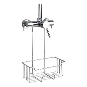 WENKO 23499100 - Doucheplank MILO 25x36 cm roestvrij staal/zilver/helder