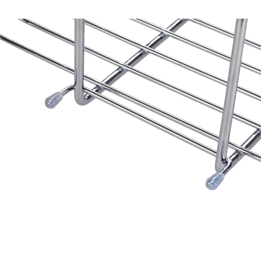 WENKO 23499100 - Doucheplank MILO 25x36 cm roestvrij staal/zilver/helder