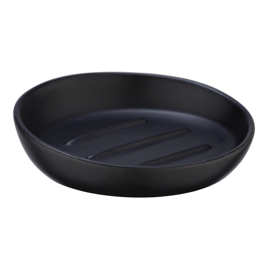 WENKO 23653100 - Zeepbakje BADI 11,5 x 3 cm zwart