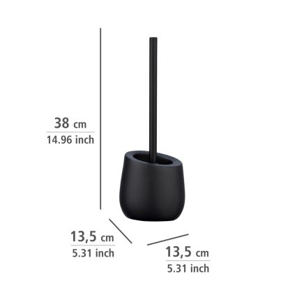 WENKO 23654800 - WC borstel BADI 13,5x38 cm zwart