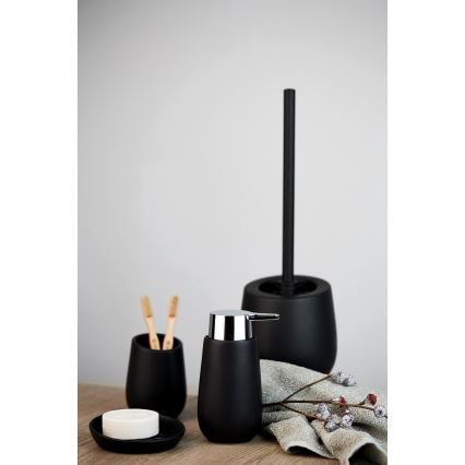 WENKO 23654800 - WC borstel BADI 13,5x38 cm zwart
