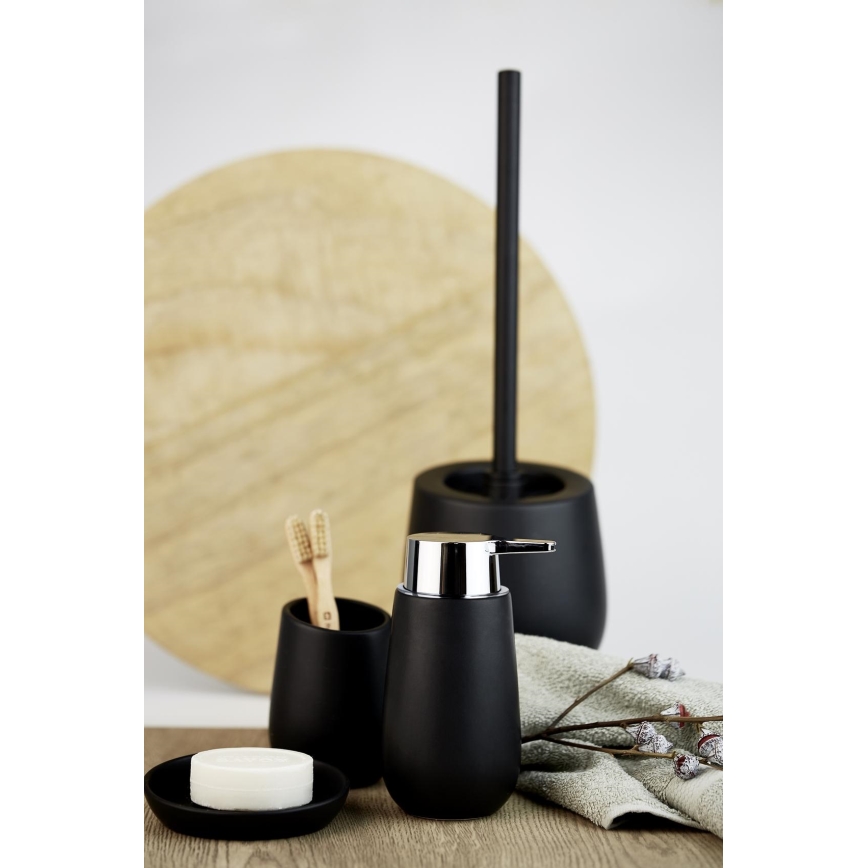 WENKO 23654800 - WC borstel BADI 13,5x38 cm zwart