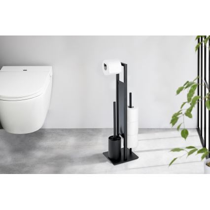 WENKO 23708100 - Toiletborstel RIVALTA 18x70 cm zwart
