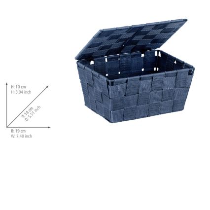 WENKO 23786100 - Mand ADRIA 19x14 cm blauw