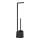 WENKO 23804100 - WC-borstel AVOLA 13x70 cm roestvrij staal/zwart