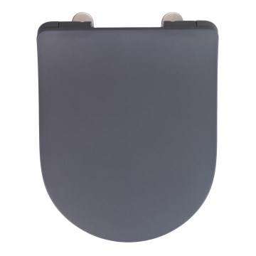 WENKO 23828100-WC wc-bril SEDILO 45,2x36,2 cm grijs/zilver