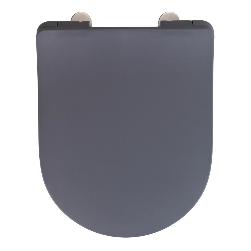 WENKO 23828100-WC wc-bril SEDILO 45,2x36,2 cm grijs/zilver