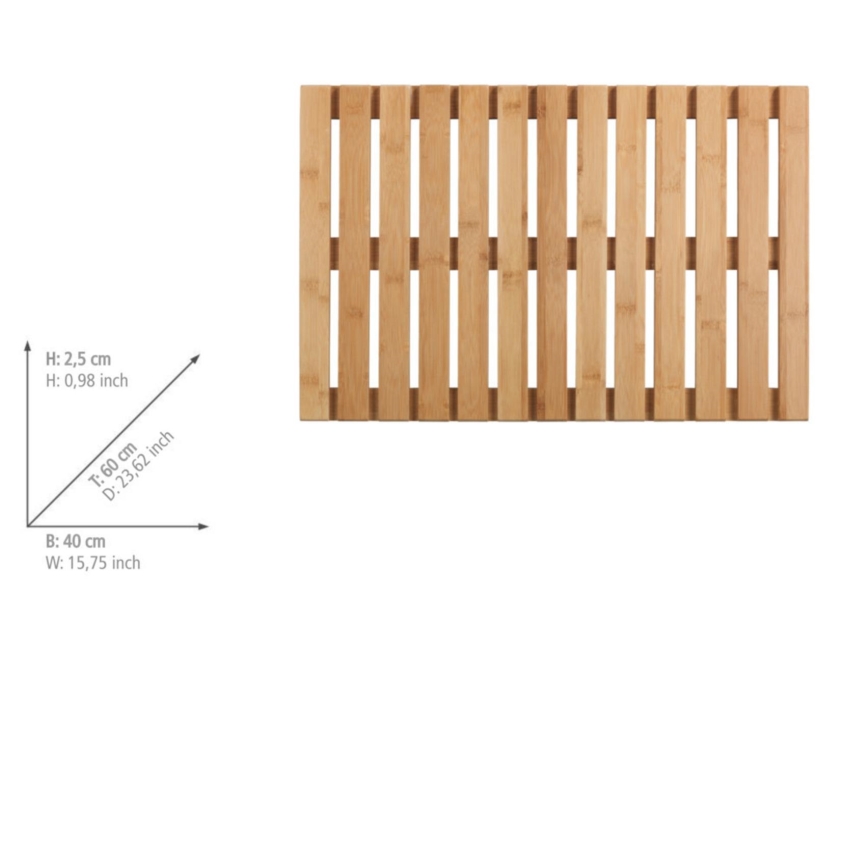 WENKO 23838100 – Badmat 40x60 cm bruin