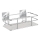 WENKO 23854800-Wandplank TURBO-LOC QUADRO ED. 24x14,5 cm roestvrij staal/glanzend chroom