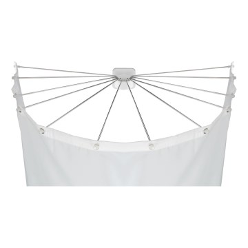 WENKO 23863100 - Douchehouder 96x72 cm RVS/wit