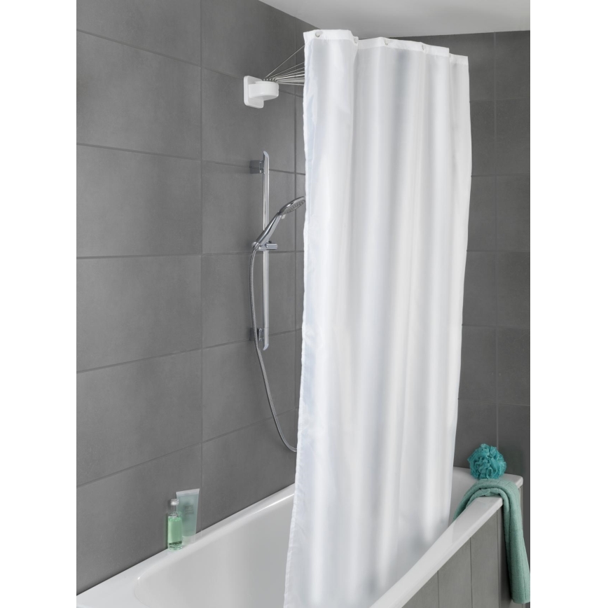 WENKO 23863100 - Douchehouder 96x72 cm RVS/wit