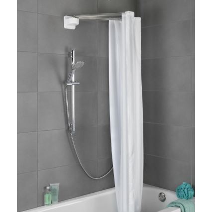 WENKO 23863100 - Douchehouder 96x72 cm RVS/wit