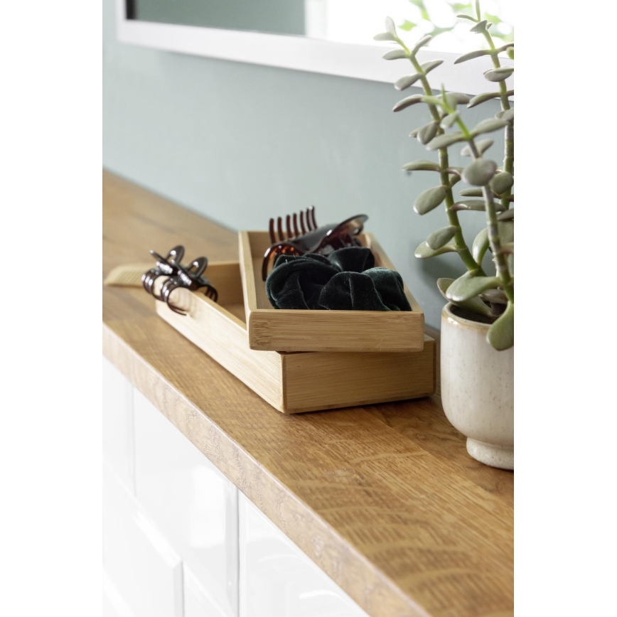 WENKO 23917100 - Opbergbox TERRA 24x10 cm bruin