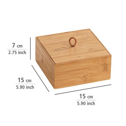 WENKO 23923100 - Opbergbox TERRA 15x7 cm bruin