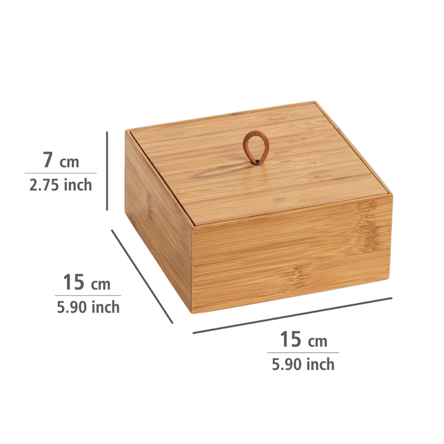 WENKO 23923100 - Opbergbox TERRA 15x7 cm bruin