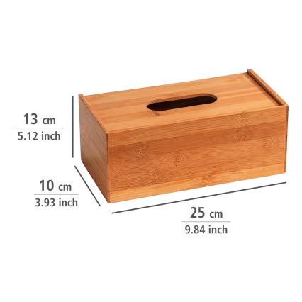 WENKO 23925100 - Doos voor zakdoekjes TERRA 25x13 cm bruin