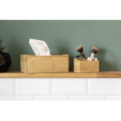 WENKO 23925100 - Doos voor zakdoekjes TERRA 25x13 cm bruin