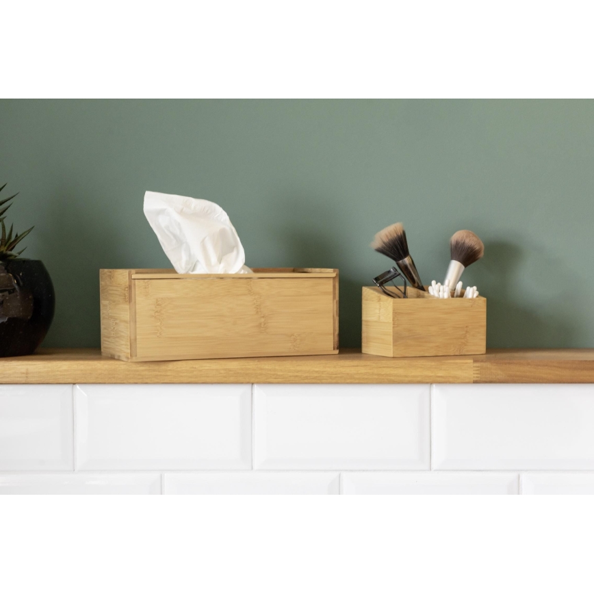 WENKO 23925100 - Doos voor zakdoekjes TERRA 25x13 cm bruin
