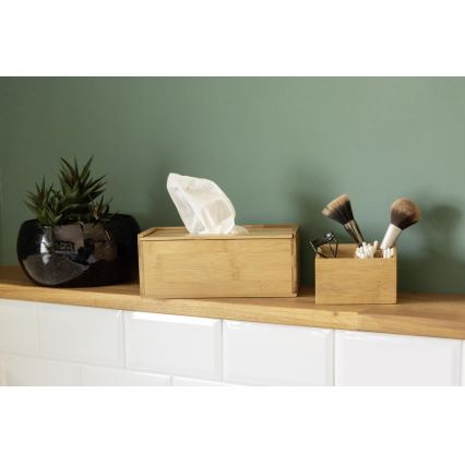 WENKO 23925100 - Doos voor zakdoekjes TERRA 25x13 cm bruin