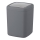 WENKO 23979100 - Afvalemmer BARCELONA 15x20 cm antraciet/glanzend chroom
