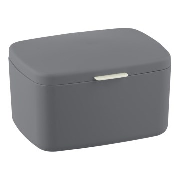 WENKO 23981100 - Box BARCELONA 19,5x16 cm antraciet/glanzend chroom