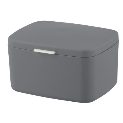WENKO 23981100 - Box BARCELONA 19,5x16 cm antraciet/glanzend chroom