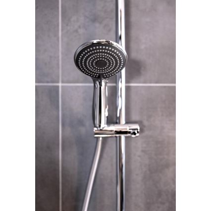 WENKO 23992100 - Douchekop Waterbesparend systeem 9,5 x 9,5 cm glanzend chroom/grijs