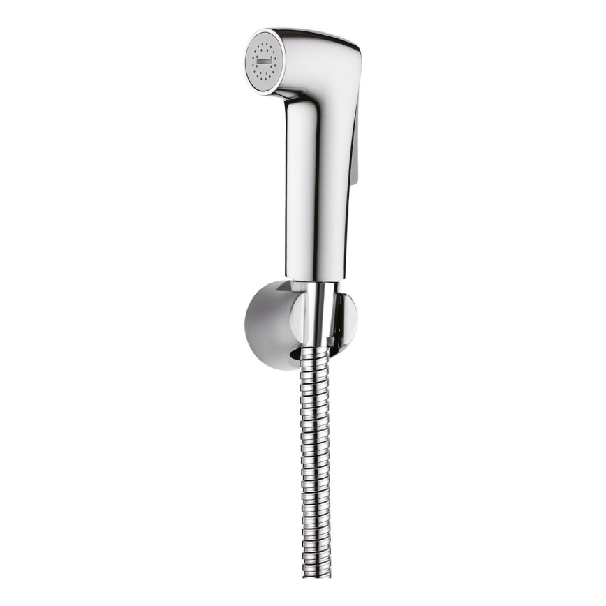 WENKO 23999100 - Bidetset waterbesparend systeem 12x7 cm glanzend chroom/zilver