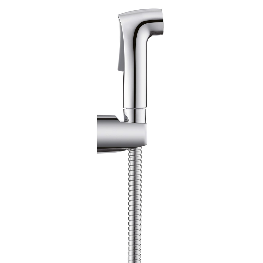 WENKO 23999100 - Bidetset waterbesparend systeem 12x7 cm glanzend chroom/zilver