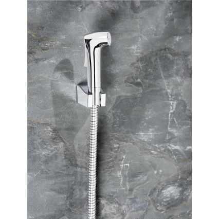 WENKO 23999100 - Bidetset waterbesparend systeem 12x7 cm glanzend chroom/zilver