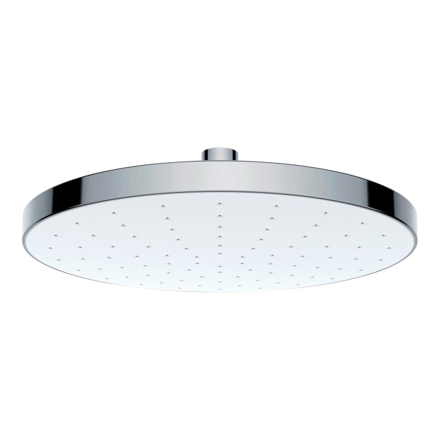 WENKO 24000100-Douchekop AUTOMATISCHE REINIGING 22,5x22,5 cm glanzend chroom/wit