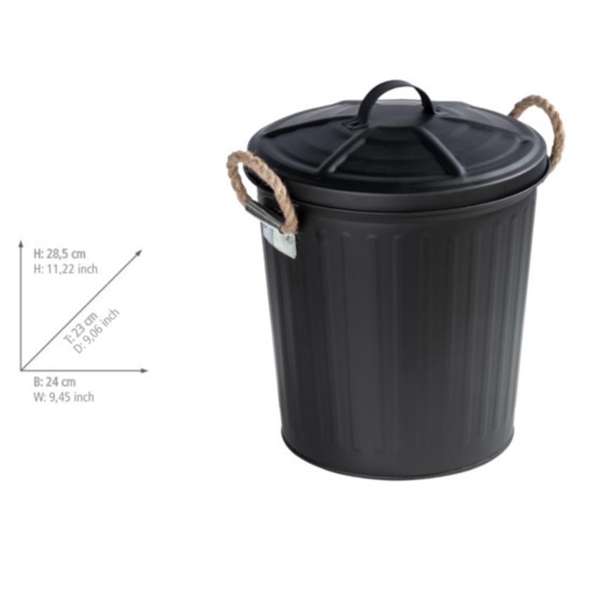 WENKO 24022100 - GARA-mand 24 x 28,5 cm zwart