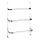 WENKO 24025100 - Handdoekhouder IRPINIA 54,5x77,5 cm glanzend chroom
