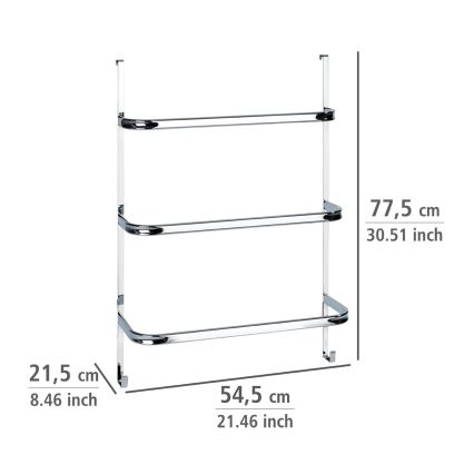 WENKO 24025100 - Handdoekhouder IRPINIA 54,5x77,5 cm glanzend chroom