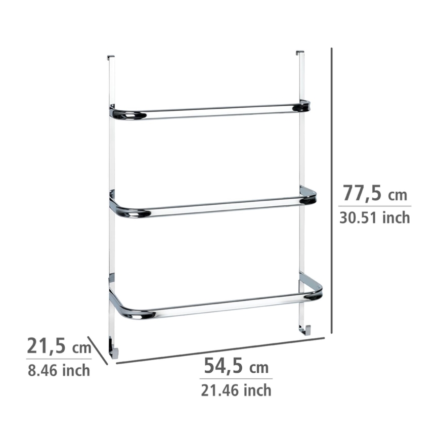 WENKO 24025100 - Handdoekhouder IRPINIA 54,5x77,5 cm glanzend chroom