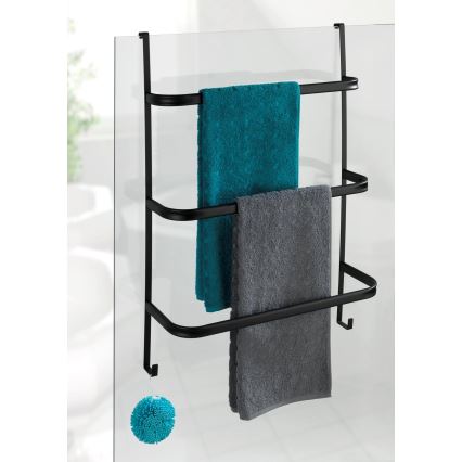 WENKO 24026100 - Handdoekhouder IRPINIA 54,5x77,5 cm zwart