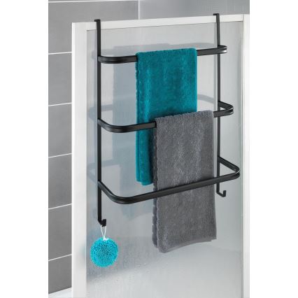 WENKO 24026100 - Handdoekhouder IRPINIA 54,5x77,5 cm zwart
