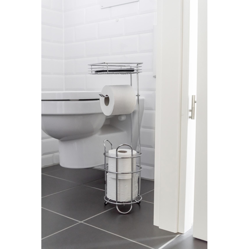 WENKO 24074800 - Toiletrolhouder 16x59 cm glanzend chroom