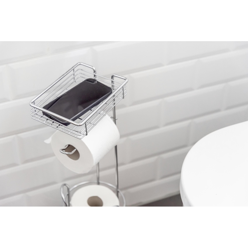 WENKO 24074800 - Toiletrolhouder 16x59 cm glanzend chroom